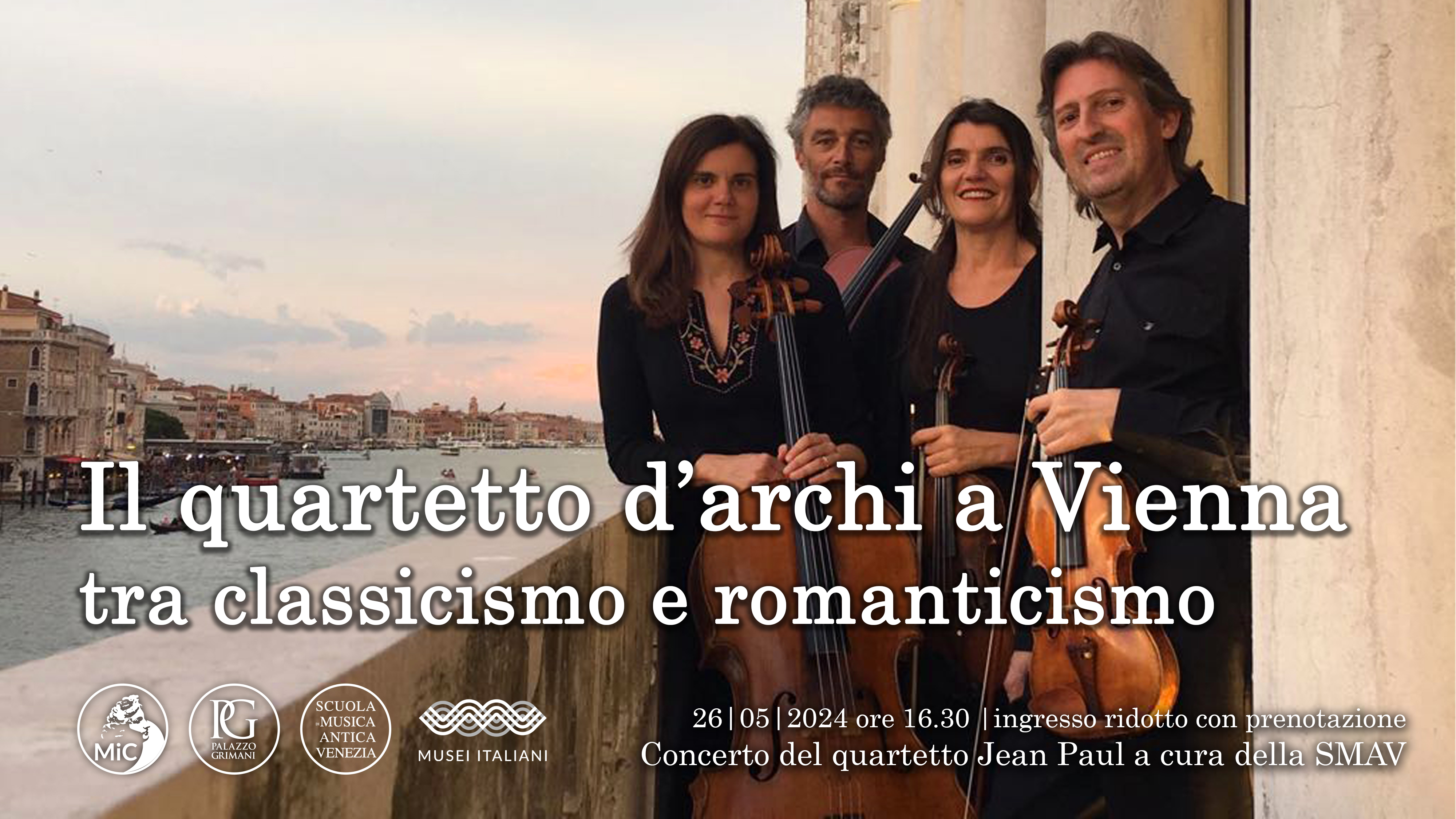 Il quartetto d’archi a Vienna tra classicismo e romanticismo | Concerto Museo di Palazzo Grimani